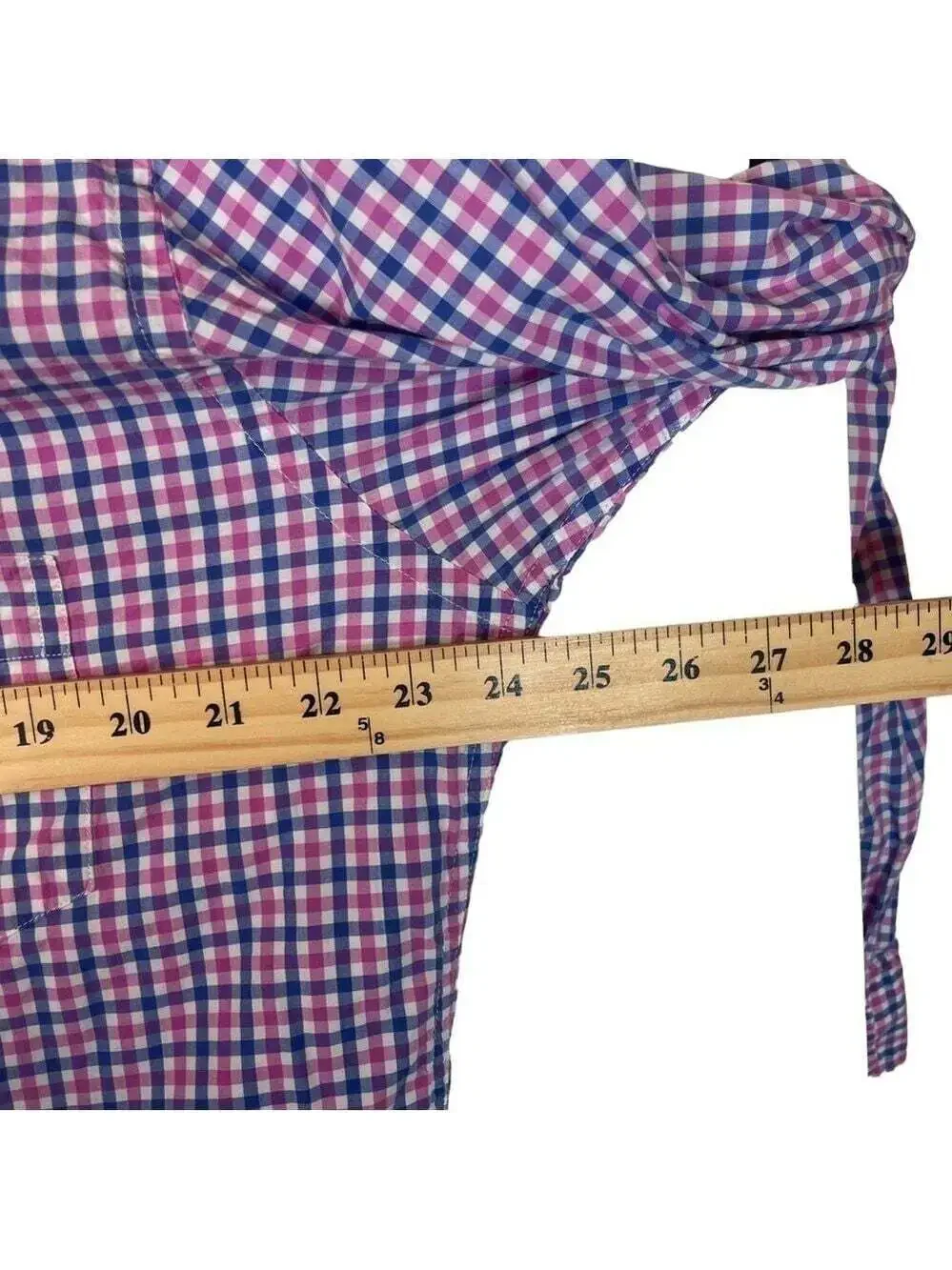 RODD & GUNN Sports Fit Pink Blue Gingham Checked Button Down Dress Shirt XL